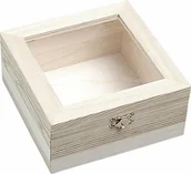 Pudełka i szkatułki - Knorr Prandell KnorrPrandell 15,8 x 15,8 x 7,8 cm, FSC pudełko z okienkiem wykonana z tworzywa sztucznego, brązowy - miniaturka - grafika 1