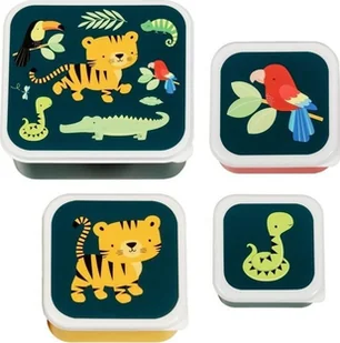 A Little Lovely Company A Little Lovely Company - Lunchbox Tygrysek Zestaw 4 Szt. - Zestawy naczyń dla dzieci A Little Lovely Company A Little Lovely Company - Lunchbox Tygrysek Zestaw 4 Szt. - Zestawy naczyń dla dzieci - miniaturka - grafika 2