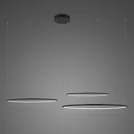 Lampy sufitowe - Altavola Design Lampa wisząca Nowoczesna lampa wisząca ledowa czarna Altavola Ledowe okręgi okręgi ledowe LA075/CO3_80_in_4k_black_dimm LA075/CO3_80_in_4k_black_dimm - miniaturka - grafika 1