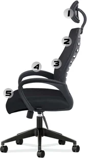 Fotel biurowy, krzesło biurowe MarkAdler Fotel biurowy MarkAdler Manager 2.0 Black MA-Manager 2.0 Black - Fotele i krzesła biurowe - miniaturka - grafika 12