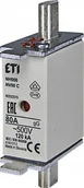 Bezpieczniki elektryczne - ETI Wkładka topikowa NH00C 004181213 80A gG 500V - miniaturka - grafika 1