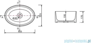 Besco Uniqa Glam Srebrna umywalka nablatowa 32x46x17cm #UMD-U-NGG | - Umywalki - miniaturka - grafika 2