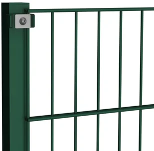 vidaxl Panel ogrodzeniowy ze słupkami, żelazny, 13,6 x 0,8 m, zielony 278611 - Ogrodzenia - miniaturka - grafika 4