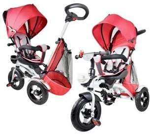 Super-Toys EXCLUSIVE 1400 ST-1400-CZERWONY - Rowerki trójkołowe - miniaturka - grafika 2