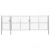 vidaxl Brama ogrodzeniowa, stalowa, 500 x 150 cm, srebrna - Ogrodzenia - miniaturka - grafika 2