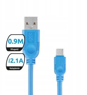 EXC Kabel USB 2.0 eXc WHIPPY USB A M micro USB B M 5-pin 0,9m czarny KKE0KKBU0010 - Kable USB - miniaturka - grafika 7