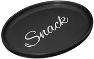 Talerze - Premier Housewares Premier housewares nużyca owalny talerz na przekąski, czarny 0722894 - miniaturka - grafika 1