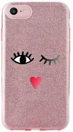 Etui i futerały do telefonów - PURO Glitter EYES Shine Cover - Etui iPhone 8 / 7 / 6s / 6 (Rose Gold) Limited edition IPC747CSHINE1RGOLD - miniaturka - grafika 1