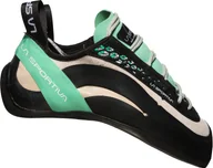 Sprzęt wspinaczkowy - La Sportiva Miura But wspinaczkowy Kobiety, white/jade green EU 37 2020 Buty wspinaczkowe sznurowane 20K-white/jade green-37 - miniaturka - grafika 1