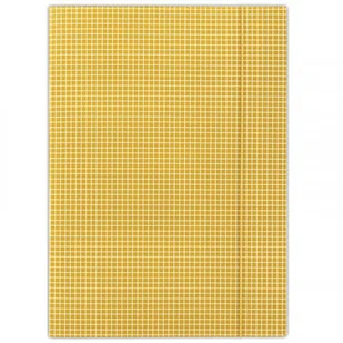 Donau Teczka z gumką karton A4 400gsm 3-skrzydłowa pomarańczowa w kratę - Szkolne artykuły papiernicze - miniaturka - grafika 2
