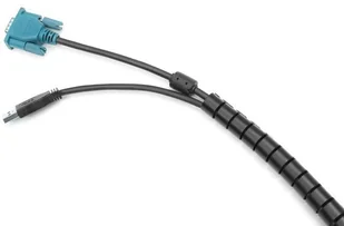 Digitus Organizer Maskownica organizer do okablowania spirala regulowana elastyczna 5m czarna DA-90508 - Tuning komputera - akcesoria - miniaturka - grafika 4