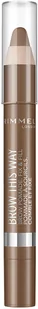 Rimmel BROW THIS WAY - BROW POMADE - Pomada do brwi w kredce - 003 RIMDWKR-WKR-02 - Pomada do włosów - miniaturka - grafika 3