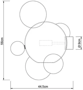 KING HOME Kinkiet CAPRI WALL 6 złoty - LED, aluminium, szkło XCW9148-1A [12462412] - Lampy ścienne - miniaturka - grafika 3
