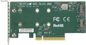 Serwery - Supermicro AOC-SLG3-2M2 adapter Wewnętrzny M.2 AOC-SLG3-2M2-O - miniaturka - grafika 1