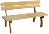 Ławki ogrodowe - vidaXL vidaXL Ławka z oparciem drewna sosnowego - miniaturka - grafika 1