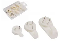 Wieszaki łazienkowe - EXTOL EXTOL CRAFT Haczyki plastikowe uniwersalne, 3 rozmiary, 16 szt 1451 - miniaturka - grafika 1