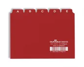 Przekładki do segregatorów - DURABLE Przekładki do kartoteki A-Z A6 czerwone 25 sztuk 3660-03 - miniaturka - grafika 1