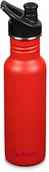 Shakery i bidony sportowe - Klean Kanteen Klean Kanteen Classic Narrow Bottle 532ml with Sport Cap, czerwony  2022 Bidony 1008435 - miniaturka - grafika 1