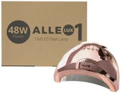 Lampy UV do paznokci - Allepaznokcie Lampa do paznokci UV/LED 48W do lakierów hybrydowych żelowych AlleLux 1 Różowe Złoto Rose Gold - miniaturka - grafika 1