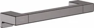 Akcesoria łazienkowe - Hansgrohe 41744340 AddStoris Pochwyt czarny chrom szczotkowany - miniaturka - grafika 1