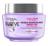 Maski do włosów - Loreal Elseve Hyaluron Plump Maska nawilżająca (przez 72H) do włosów odwodnionych 300ml 132604 - miniaturka - grafika 1