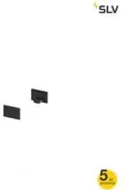 Oprawy, klosze i abażury - SLV SPOTLINE GRAZIA 10 Końcówki 2szt. flat Version czarna 1000477 - miniaturka - grafika 1