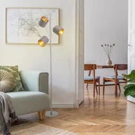 Lampy stojące - Näve Lampa stojąca Maron, 3-pkt., tkanina, brązowa - miniaturka - grafika 1