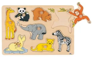 Goki Puzzle Zwierzęta, drewniane 57906 - Układanki dla dzieci - miniaturka - grafika 2