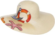 Czapki damskie - Miekki Kapelusz Lifebelt & Anchor by Lipodo, naturalny, One Size - miniaturka - grafika 1