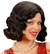 Dodatki do strojów karnawałowych - Widmann generique czarne peruka 20 lata Torebka damska T0995 - miniaturka - grafika 1