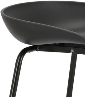 Intesi Stołek barowy Grego czarny - Taborety i hokery - miniaturka - grafika 11