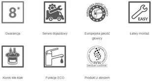 Laveo Bateria bidetowa z korkiem klik-klak grafit MURO BAU 932D - Baterie bidetowe - miniaturka - grafika 4