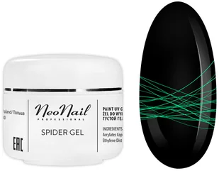 Neonail SPIDER GEL NEON GREEN 5ML - Lakiery do paznokci - miniaturka - grafika 3
