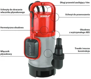 Dedra Pompa DED8844 - Pompy wodne - miniaturka - grafika 2