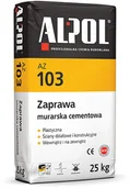 Zaprawy budowlane - Alpol AZ 103 zaprawa murarska cementowa klasa M10 25kg - miniaturka - grafika 1