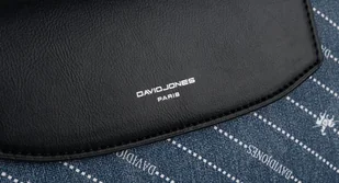 David Jones Mała listonoszka damska obszyta dżinsowym materiałem - Torebki damskie - miniaturka - grafika 5