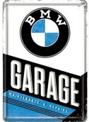 Dekoracje domu - Art Nostalgic 10291 BMW garażu pocztówka blaszana, 10 x 14 cm 10291 - miniaturka - grafika 1