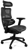 Fotele i krzesła biurowe - Unique Meble Ergonomiczny fotel biurowy ERGOTECH czarny - miniaturka - grafika 1