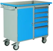 Skrzynki i torby narzędziowe - intra.se Swedmach Wózek Na Narzędzia - Szafka Warsztatowa Płyta Dębowa - miniaturka - grafika 1