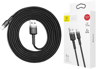 Baseus CAFULE LIGHTNING CABLE 200CM GREY/BLACK - Kable USB - miniaturka - grafika 10