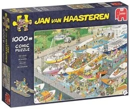Jumbo Jan Van Haasteren, puzzle Blokada na rzece - Puzzle - miniaturka - grafika 2