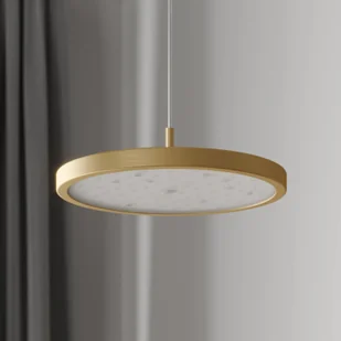 Rothfels Rothfels Gion lampa wisząca LED 1pkt biała/mosiądz - Lampy sufitowe Rothfels Rothfels Gion lampa wisząca LED 1pkt biała/mosiądz - Lampy sufitowe - miniaturka - grafika 2