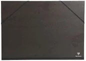 Teczki i skoroszyty - Clairefontaine Clairefontaine 44800C teczka artystyczna Kraft, A3+, elastyczne paski - czarna 44800C - miniaturka - grafika 1