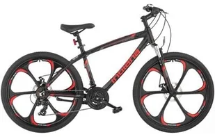 Indiana Rower górski MTB X-Rock 3.6 M17 26 cali męski Czarno-czerwony - Rowery - miniaturka - grafika 2