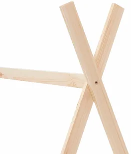 vidaXL Rama łóżka dziecięcego, lite drewno sosnowe, 90 x 200 cm vidaXL - Łóżka dla dzieci i młodzieży - miniaturka - grafika 6