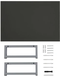 FENIKS vidaXL ścienna pod umywalkę, szara, 60 x 40 x 16,3 cm vidaXL - Półki łazienkowe - miniaturka - grafika 8