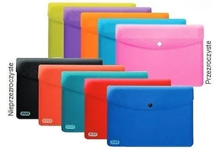 Elba portfele Urban DIN A4, zaokrąglone narożniki, guzik zatrzaskowy verschlu, opakowanie z 5 kieszeniami, z tworzywa sztucznego, półprzezroczysty, sortowane, różowy A5 400104469 - Artykuły biurowe - miniaturka - grafika 2