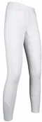 Bryczesy - HKM Yvi legginsy do jazdy konnej dla dorosłych  silikonowe wypełnienie 1200 białe 146/152, 1200 białe, 146/152, HKM 4057052340673 - miniaturka - grafika 1