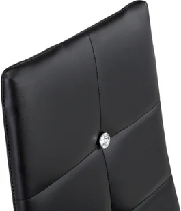 tectake Zestaw 8 stylowych krzeseł - czarny 404123 - Krzesła - miniaturka - grafika 5