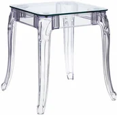 Stoły - D2.Design DESIGN Stół Ghost 62x62cm transparentny - miniaturka - grafika 1